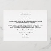 LGTB Lesbian Whimsical MRS & MRS Christmas Wedding 箔シーズンカード (裏面)