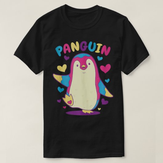 LGTB Panseual Penguin Funny Pun LGBTQ Gay Pride Mo Tシャツ (デザイン正面)
