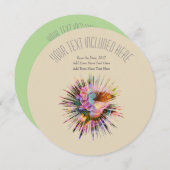 LHによユニークるバースト招待状 セーブザデート (正面/裏面)