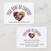 LHカスタムによるハートデザイン名刺 名刺 (正面/裏面)