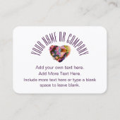 LHカスタムによるハートデザイン名刺 名刺 (裏面)