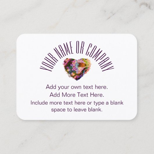 LHカスタムによるハートデザイン名刺 名刺 (裏面)