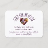 LHカスタムによるハートデザイン名刺 名刺 (裏面)