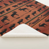 LHキャビンタペストリー毛布 シェルパブランケット (3/4)