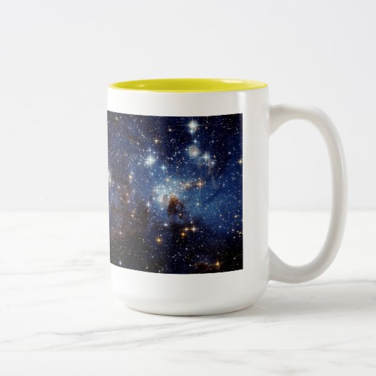 LH95 stellar nursery in the Large Magellanic Cloud ツートーンマグカップ (右)