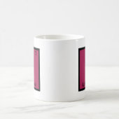 Lh -左利きのおもしろいな要素化学記号T コーヒーマグカップ (中央)