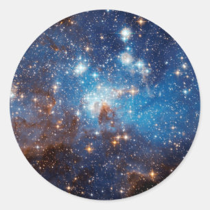 LH 95星形成領域 - ハッブル宇宙写真 ラウンドシール