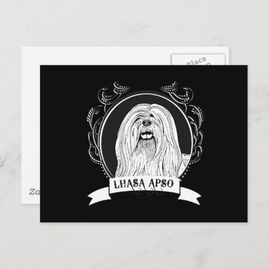 LHASA APSO (2) ポストカード (正面/裏面)