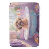 Lhasa Apso Bath Time Elegant Bathroom Decor バスマット (正面縦)