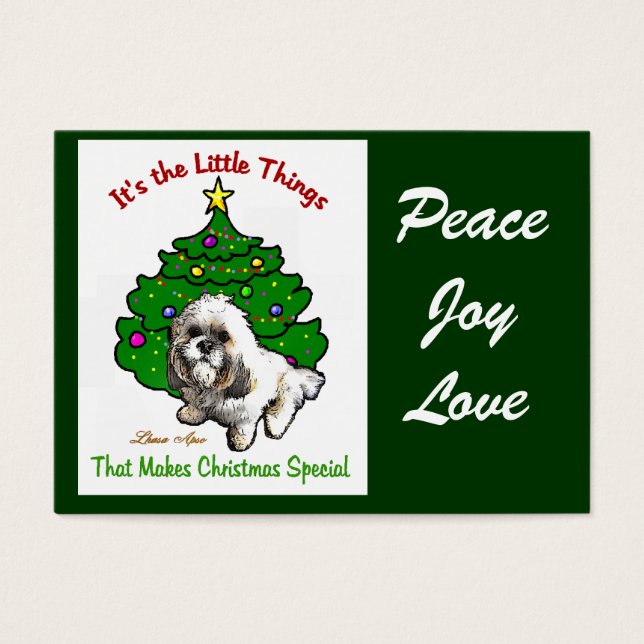 Lhasa Apso Christmas Gifts (正面)
