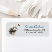 Lhasa Apso Dog Butterfly Wonder ラベル (インサイチュ)