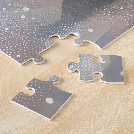 Lhasa Apso Dog Christmas Festive ジグソーパズル (側面)