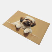 Lhasa Apso Doormat Art ドアマット (アングル)