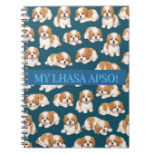 Lhasa Apso Puppy Notebook Journal ノートブック (正面)