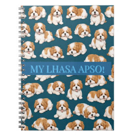 Lhasa Apso Puppy Notebook Journal ノートブック