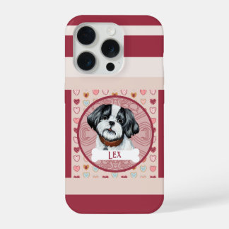 Lhasa Apso Valentine Heart iPhone 11 Pro Case  15 Proケース