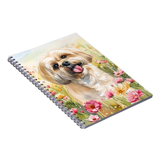 Lhasa Apso Watercolor Journal ノートブック (右側)
