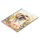 Lhasa Apso Watercolor Journal ノートブック (左側)