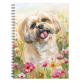 Lhasa Apso Watercolor Journal ノートブック