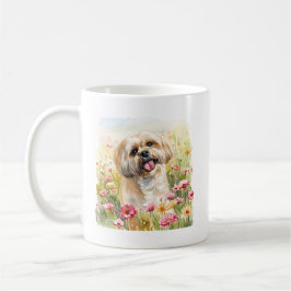Lhasa Apso Watercolor Mug コーヒーマグカップ
