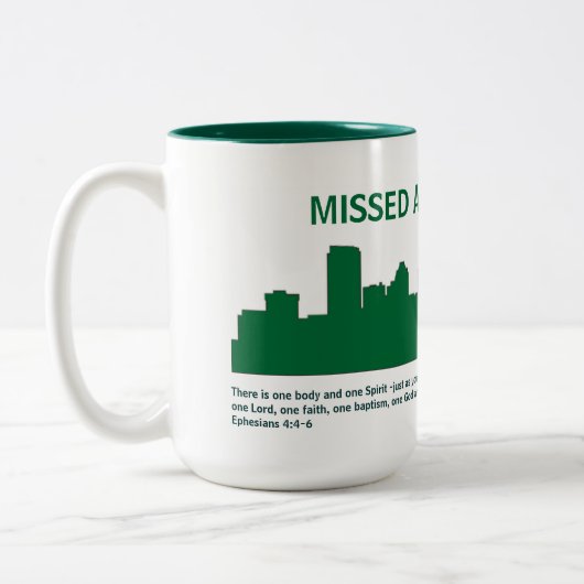 LHBCはラテを恋しく思いました ツートーンマグカップ (左)