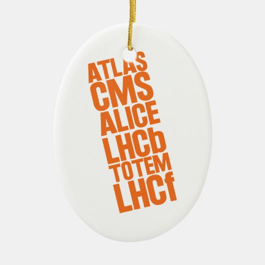 LHCの探知器 セラミックオーナメント (正面)