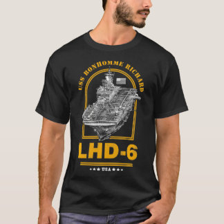 LHD6 USSボンホメリチャード Tシャツ