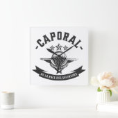 L'horloge du Caporal de la race des seigneurs スクエア壁時計 (ホーム)