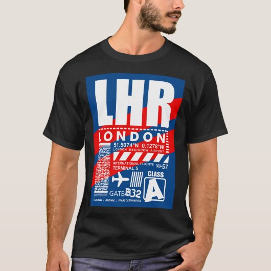 LHRロンドンエアポート Tシャツ (正面)