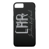 LHRロンドンヒースローエアポートタイポグラフィ Case-Mate iPhoneケース (裏面)