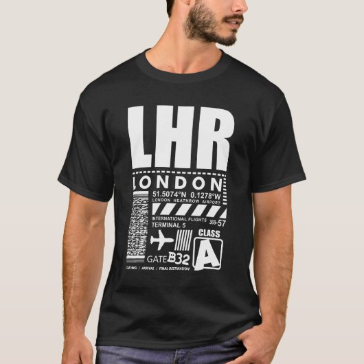 LHRロンドンヒースローエアポート Tシャツ (正面)