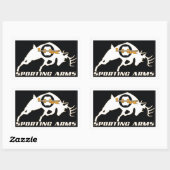 LHR スポーツの Arms Buckステッカー 長方形シール (シート)