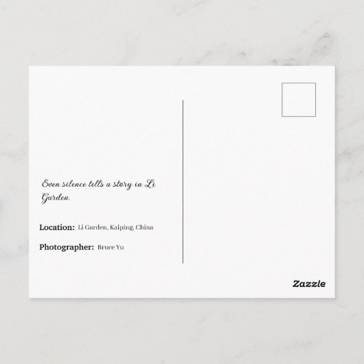 Liガーデンシリーズ – 隠しエレガンスカード ポストカード (裏面)