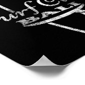 Li、サーフクラブ レトロ サーフボード ポスター (角)