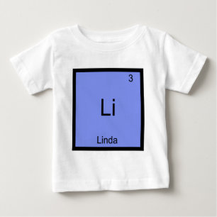 Li -リンダ化学要素シンボル名Tee ベビーTシャツ