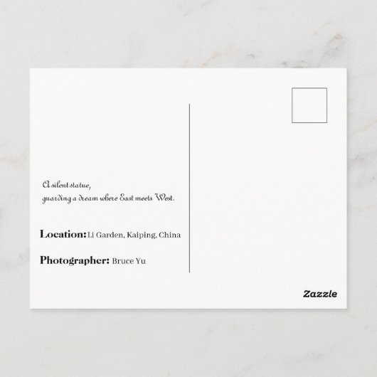 Li Garden Series: Where Stories Reside ポストカード (裏面)