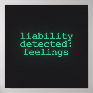 Liability Detected Feelings Terminal Poster AI  ポスター