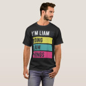 Liamな日常 面白パーソナライズド 名前入り tシャツ (正面フル)