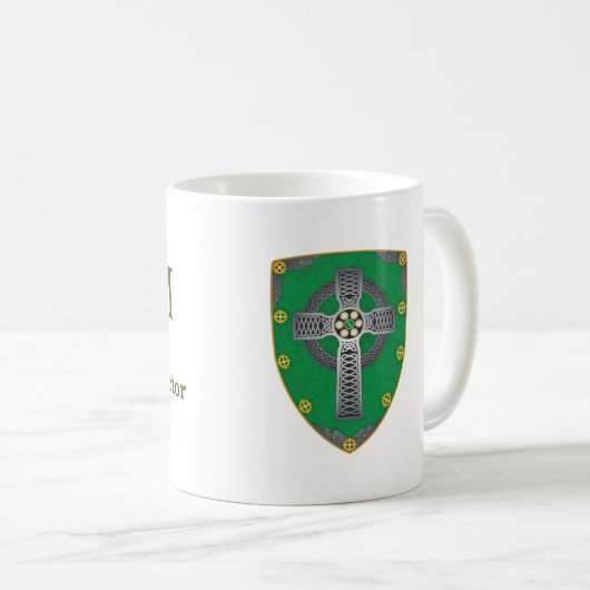 {Liam}名前の意味シールドマグカップ コーヒーマグカップ (正面右)