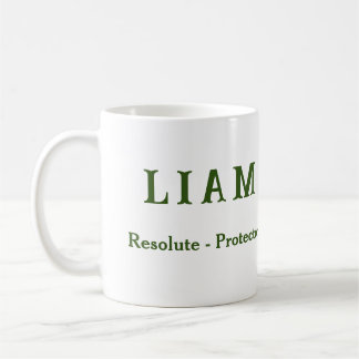{Liam}名前の意味シールドマグカップ コーヒーマグカップ