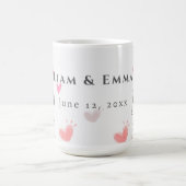 Liam and Emma Storybook Floral Wedding Unity Pilla コーヒーマグカップ (中央)