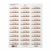 Liam and Emma Storybook Floral Wedding Unity Pilla ラベル (フルシート)