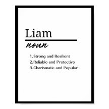 Liam、Boy パーソナライズされた Name Definition