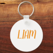 Liam name Metal ring keychain キーホルダー (裏面)