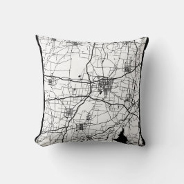 Liaocheng China City Map クッション