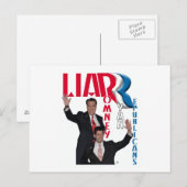 Liar – ミットロムニー&ポール・ライアン ポストカード (正面/裏面)