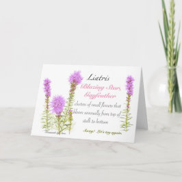 Liatris Blank Card サンキューカード