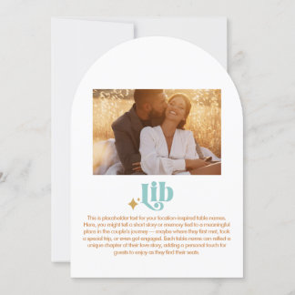 Lib Table Number 招待状