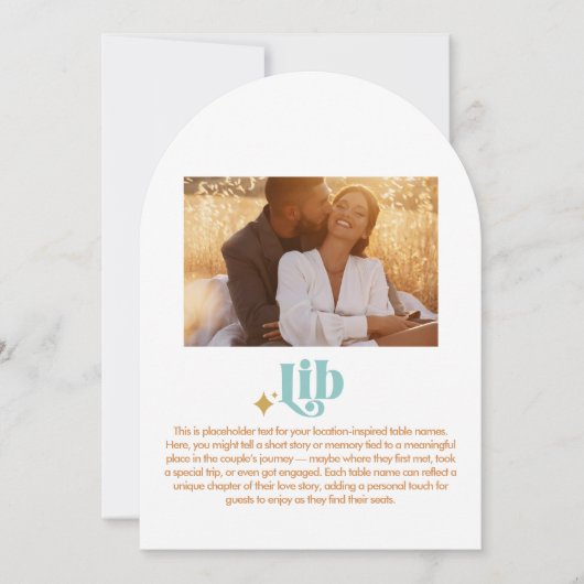 Lib Table Number 招待状 (正面)