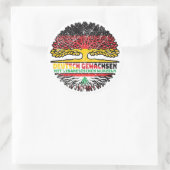 Libanon Libanesisch Deutschland Baum ラウンドシール (バッグ)